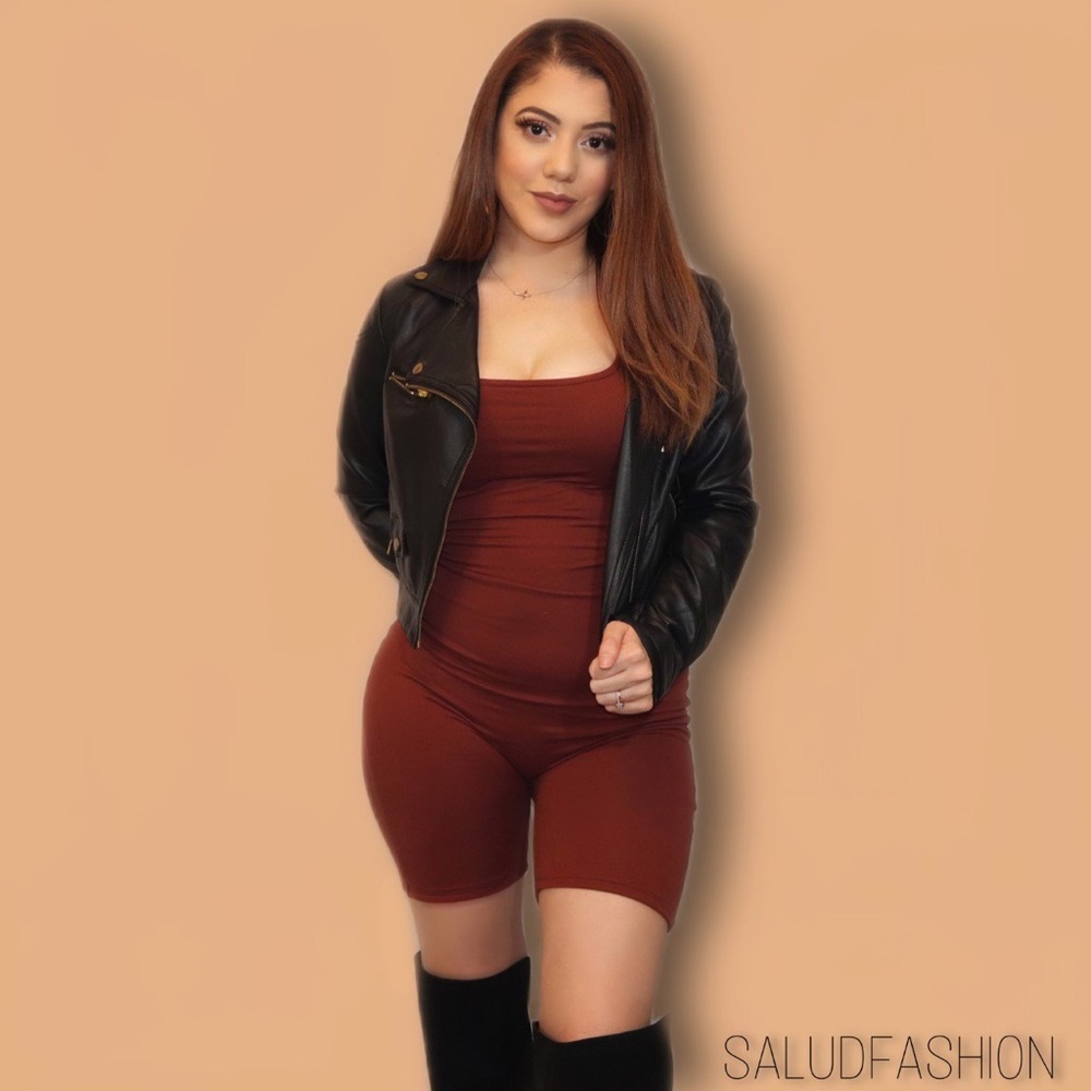 Rust Bodysuit Romper
